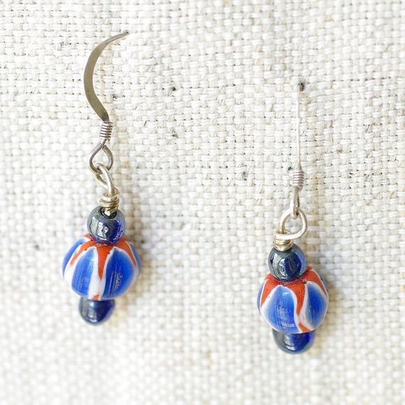 Beaded Dangle Earrings - Picture 1 of 4